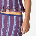 MULTICOLORED FRINGED SKIRT