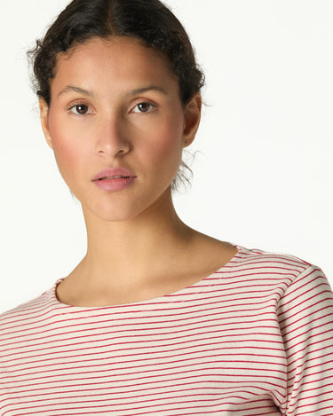 RED STRIPED T-SHIRT