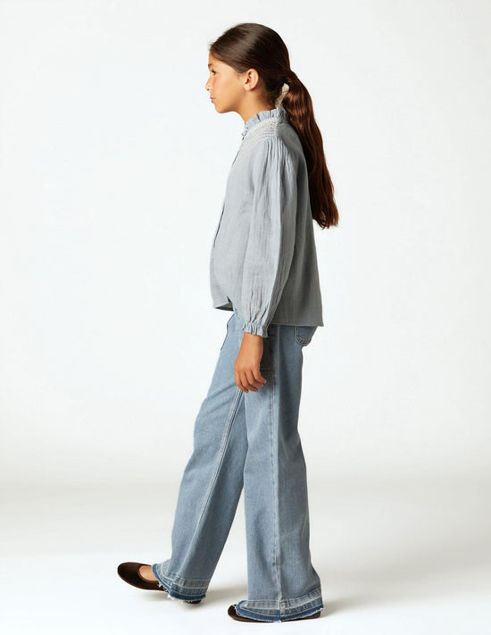 PANTALÓN WIDE LEG VAQUERO AZUL