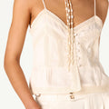 VINTAGE CAPPUCCINO LACE TOP
