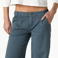 EMBROIDERED "nn" PEBBLE TROUSERS