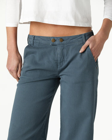 EMBROIDERED "nn" PEBBLE TROUSERS