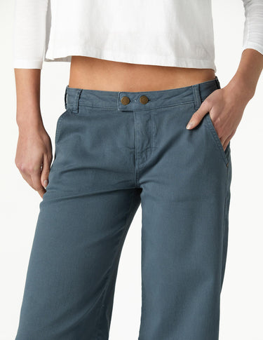 EMBROIDERED "nn" PEBBLE TROUSERS