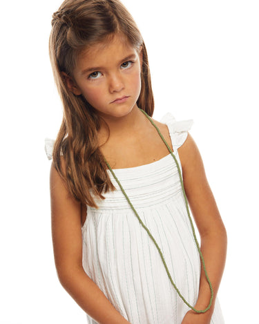 Green lurex stripe wrap maxi dress
