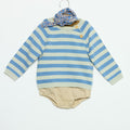 STRIPED JERSEY ANILINE BLUE