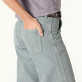EMBROIDERED "nn" PEBBLE TROUSERS