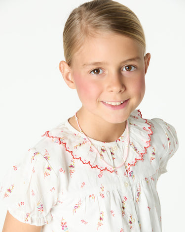 PINK FLOWER PRINT SHIRT