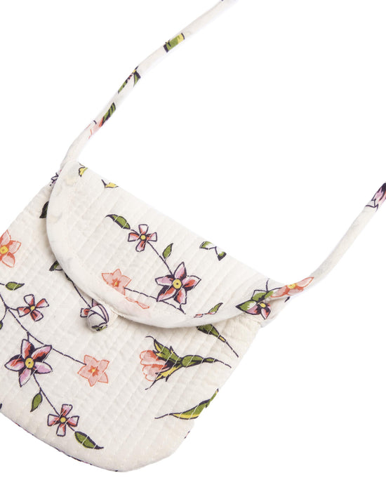 INDIAN CAPPUCCINO PRINT CROSSBODY BAG