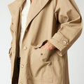 SAND TWILL COAT