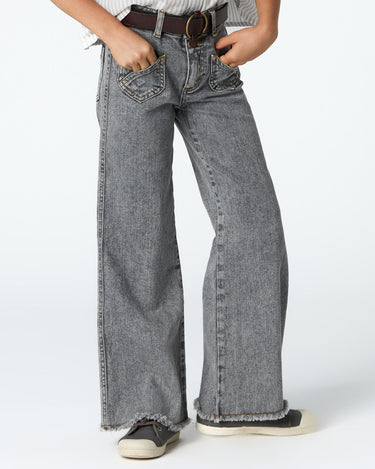 GRAY CROSSED POCKET TROUSERS