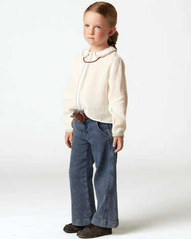 HERRINGBONE EMBROIDERED SHIRT