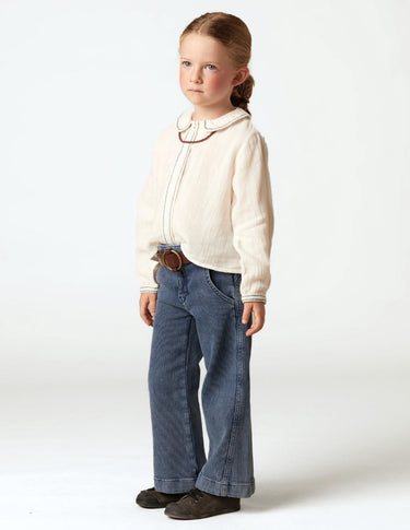 HERRINGBONE EMBROIDERED SHIRT