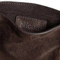 BOLSO ANTE FLECOS MARRÓN