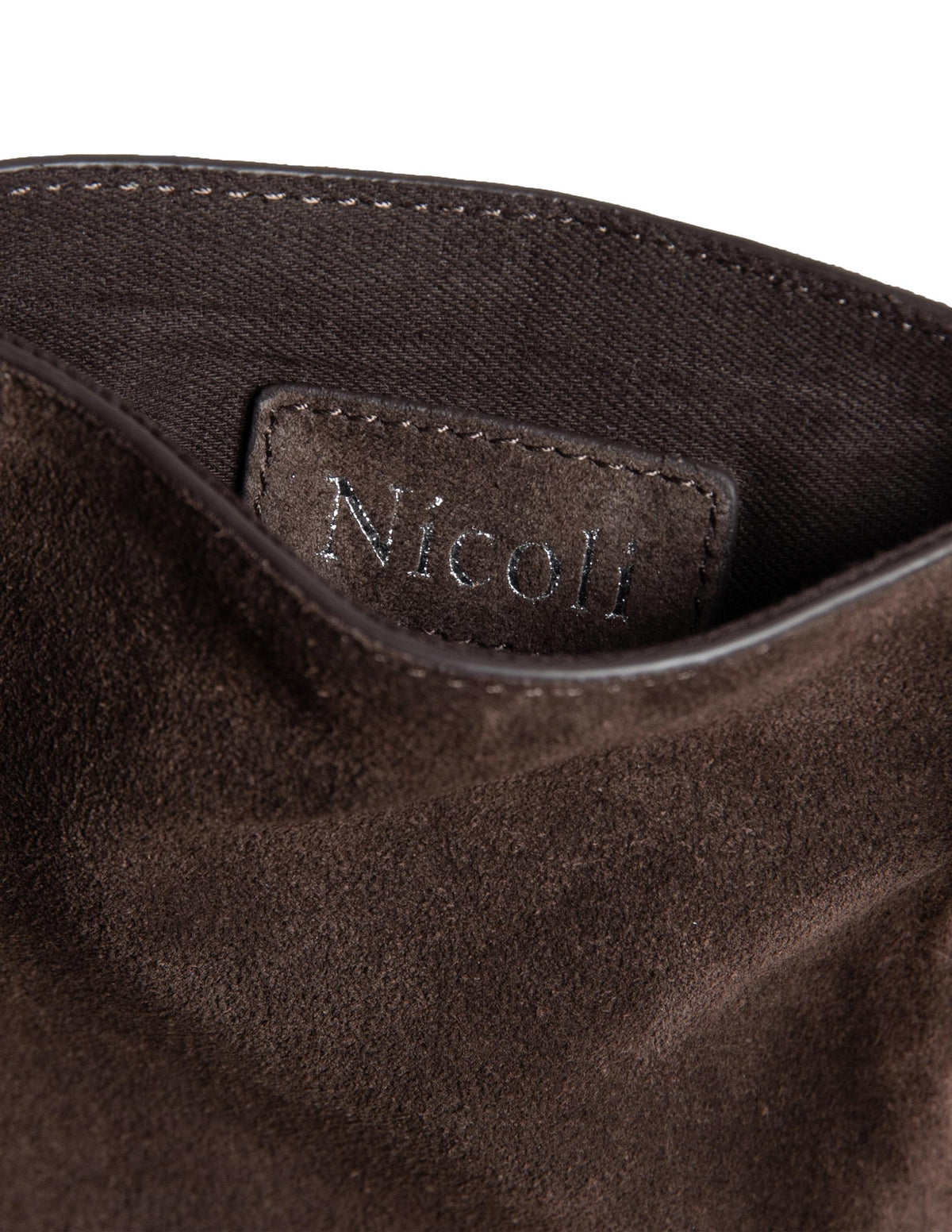 BOLSO ANTE FLECOS MARRÓN