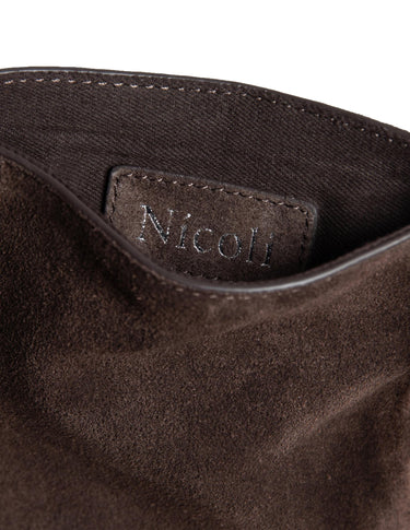 SUEDE FRINGED BROWN BAG
