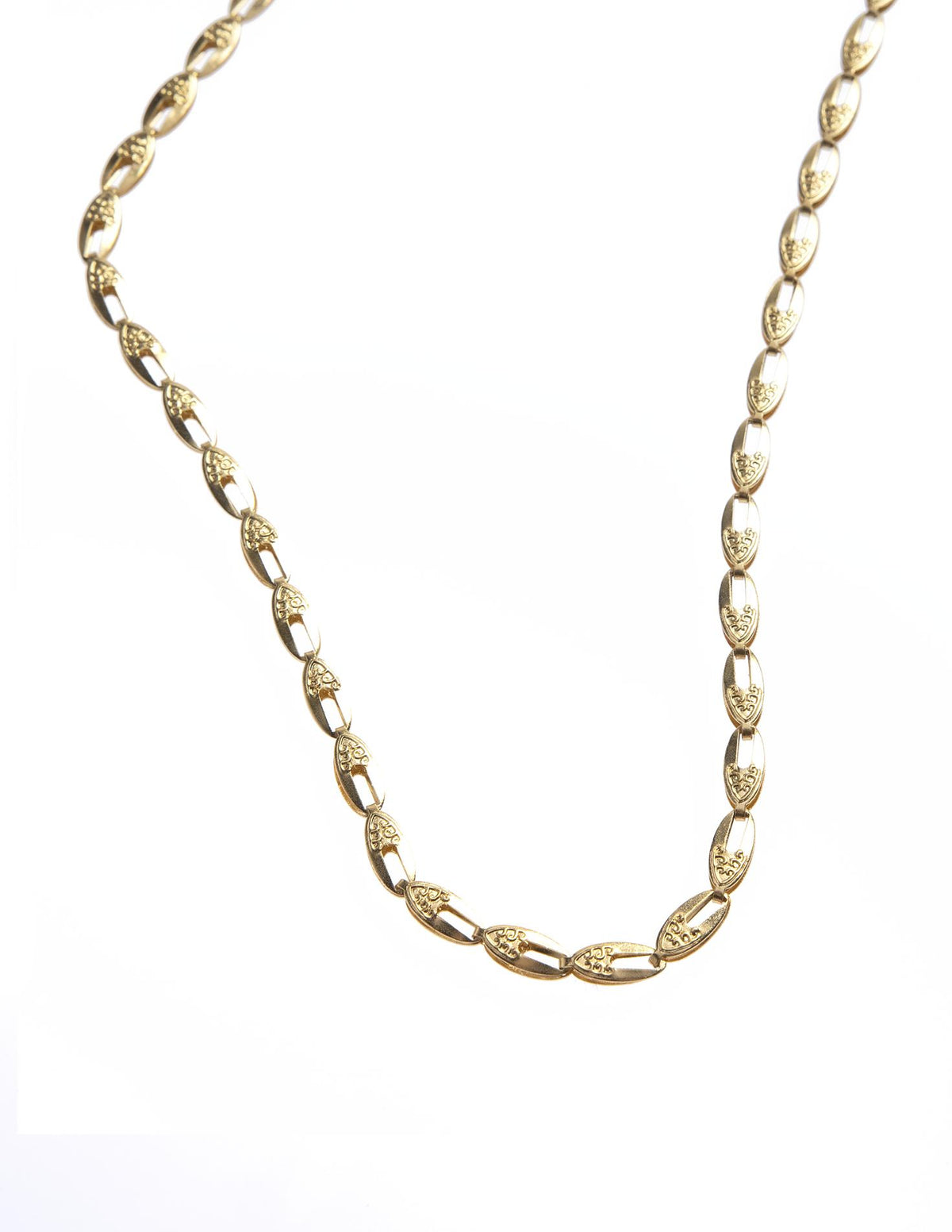 COLLAR CADENA LARGA DORADO