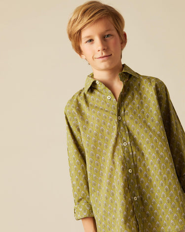GREEN LEAF BUTI SHIRT