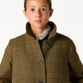ABRIGO CUELLO PICO CUADRO GREEN