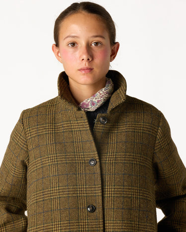 ABRIGO CUELLO PICO CUADRO GREEN