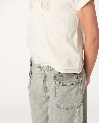 LIGHT GRAY BAGGY TROUSERS