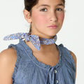TOP LACE BUTTONS BLUE