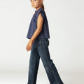 DENIM POCKET TROUSERS