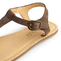 Taupe leather sandal