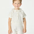 WHITE PIQUÉ SET