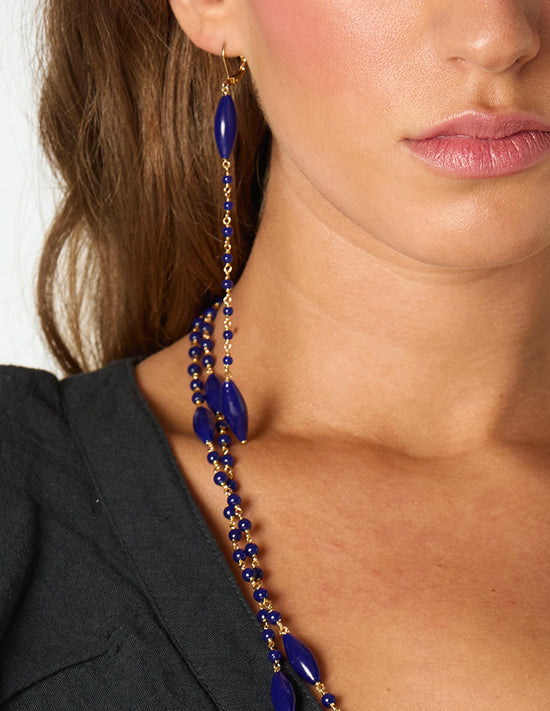 PENDIENTES BLUE GLASS