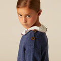BLUE MARLED BUTTON-UP JERSEY