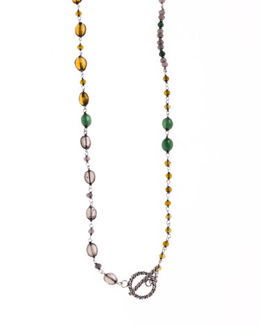 COLLAR LARGO PIEDRA VERDE