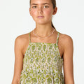 GARDEN PINK PRINT STRAP DRESS