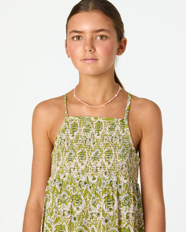 GARDEN PINK PRINT STRAP DRESS