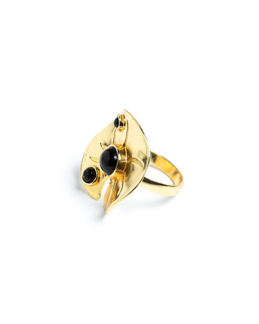 ANILLO FLOR NEGRO