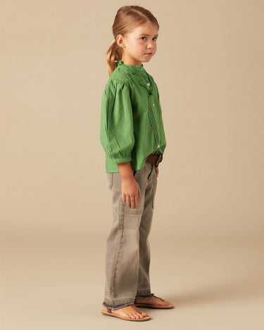 GREEN SHIRT GATHERS