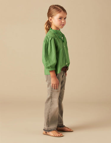 GREEN SHIRT GATHERS