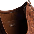 LARGE BRAIDED BROWN BAG
