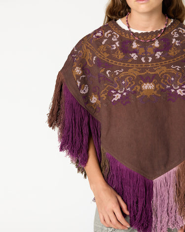 EMBROIDERED PONCHO