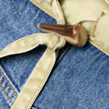 BLUE DENIM BAG CONTRAST STRAP