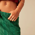 GREEN LACE SKIRT