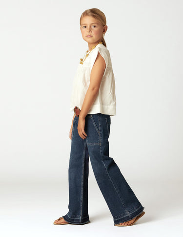 WIDE LEG DENIM PANTS