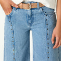 BLUE DISTRESSED DENIM JEANS