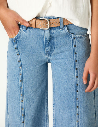 BLUE DISTRESSED DENIM JEANS