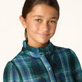 BLUE CHECK EMBROIDERED SHIRT