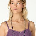 PURPLE DRAWSTRING CAMI TOP