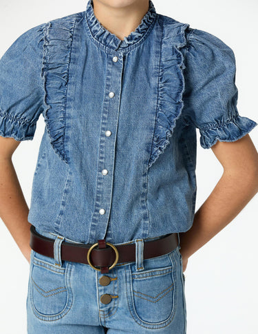 PANTALÓN CAMPANA VAQUERO AZUL