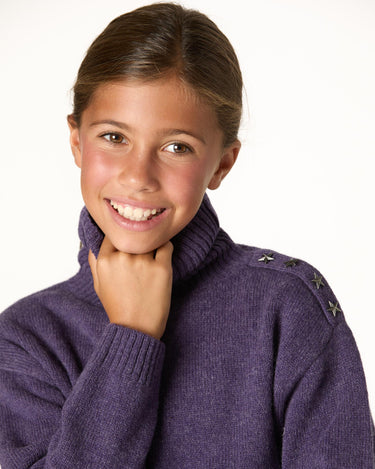 PENSÉE BUTTON TURTLENECK SWEATER