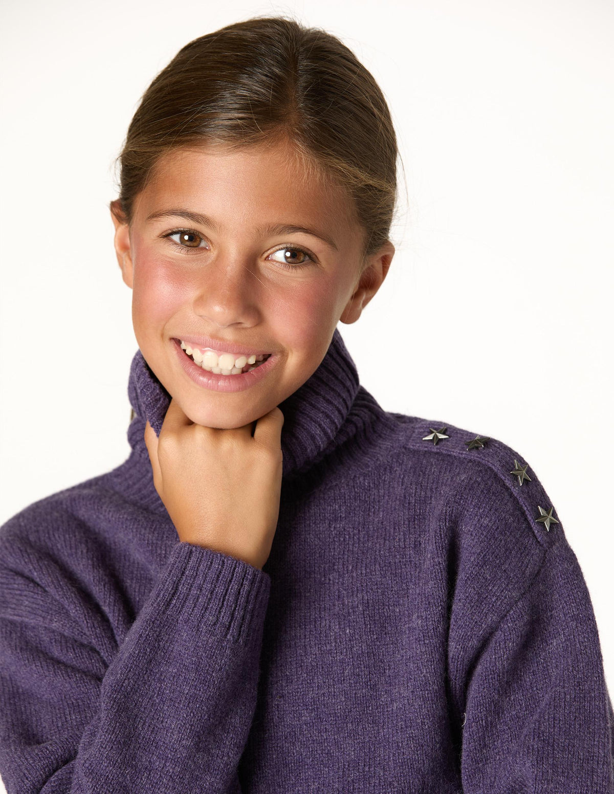 PENSÉE BUTTON TURTLENECK SWEATER