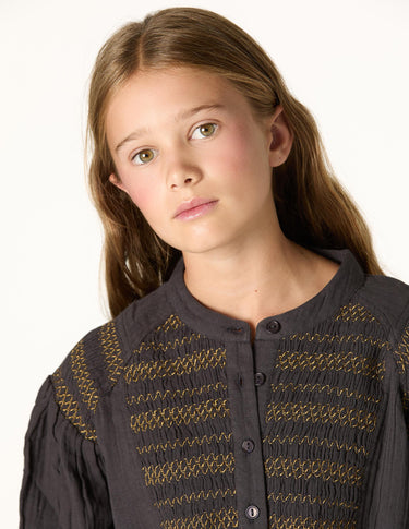 CAMISA NIDOS CUELLO REDONDO ANTHRACITE