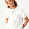 PUFF SLEEVE T-SHIRT WHITE